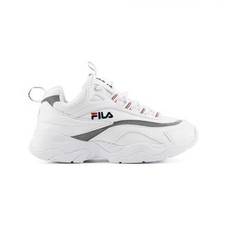 Кроссовки Fila Ray Бело-серебряные Tricolor (36-40)