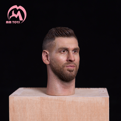 Скульпт с шеей (Лионель Месси) - 1/6 Messi head sculpture (MM003) - MM TOYS