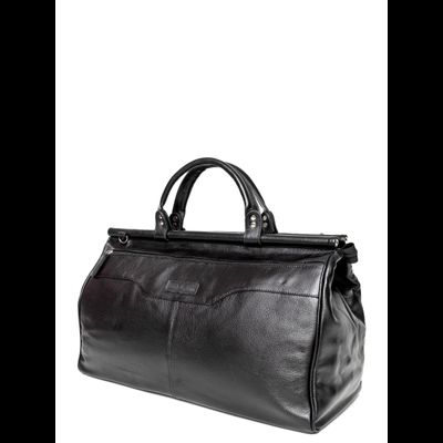 Кожаный саквояж Otranto black (арт. 4006-01)
