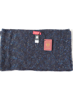 Vizio италия шарф 6926 синий вязаный меланжевый с пайетками фото