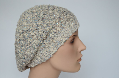 Берет Vizio 1220 ВO летний белый с голубым