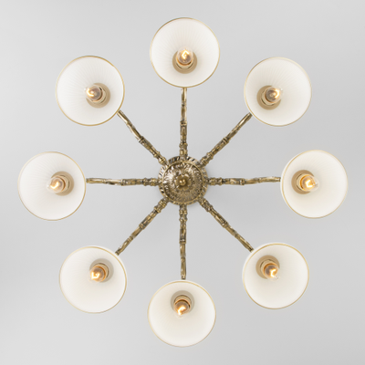 Классическая потолочная люстра Caldera 60106/8 античная бронза Eurosvet