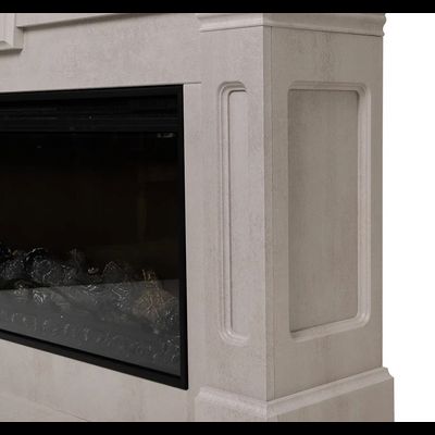 Линейный электрокамин Kellie WT с очагом Flash 36