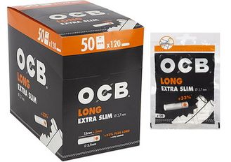 Фильтры для самокруток OCB Extra Slim Long 20 X 5.7mm 120шт