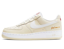 Кроссовки Nike Air Force 1 07 PRM EMB Popcorn бежевые