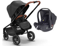 Коляска прогулочная и автокресло Moon Resea Sport 2023 Black Melange (Rant Carry)
