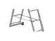 Лестница алюминиевая двухсекционная 6 ступеней, ВАРЯГ 2*6, 1,74/2,6 м