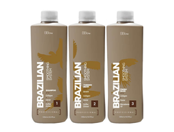 Набор Brazilian Smoothing System для выпрямления волос, 3x500 мл.