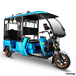 Трицикл пассажирский GreenCamel Пони Рикша (48V 1000W 30 км/ч) крыша, дифф