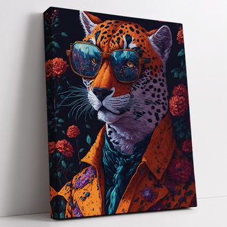 Печатная картина на деревянном подрамнике, Серия Большие кошки Арт.1-246