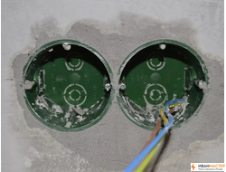 Установка двойных подрозетников в квартире в Москве ИВАНМАСТЕР