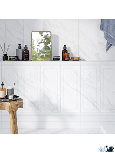 Плитка настенная Gracia Ceramica Scarlett white wall 01 25 х 60 см мрамор