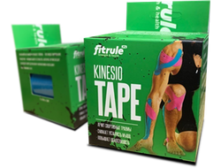 (Fitrule) Кинезио тейп Tape - (7,5 cм х 5 м) - (синий)