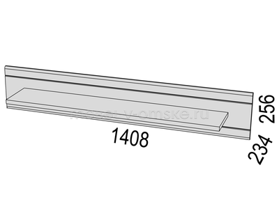 Полка навесная Квартал