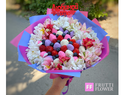 Букет из клубники в шоколаде №2 в Ростове-на-Дону | FRUTTI FLOWER