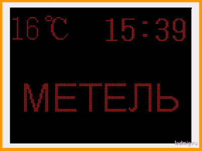 Табло погодных условий 1010*1330мм