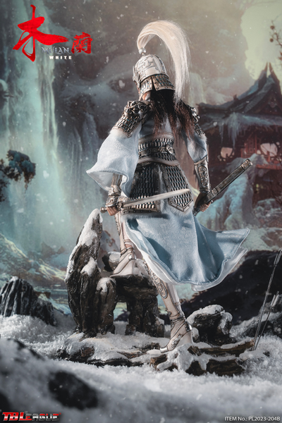 Китайская воительница Мулан (в белом) - КОЛЛЕКЦИОННАЯ ФИГУРКА 1/6 MULAN - White (PL2023-204B) - TBLeague