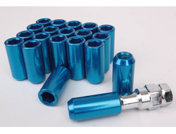 Комплект гаек Max Guard конус 12*1,25 синий HEX внутренний
