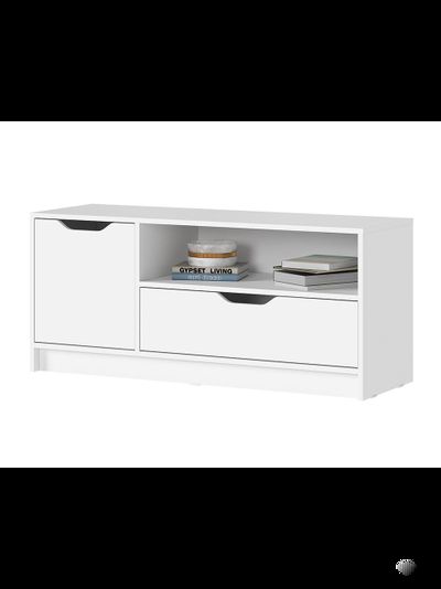 Руна ТВ-01 Тумба под ТВ Белый/Белый
