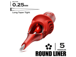 5 LLT-T / 0,25mm -  Round Liner Long Taper Tight - CARTEL