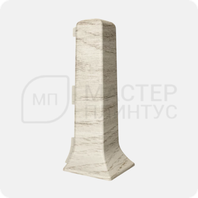 Угол внешний для ПВХ плинтуса Vilo Linela 404 Дуб окленд