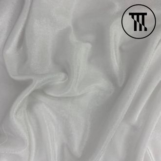 Бархат-стрейч, цв. Белый 190 см