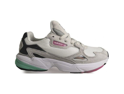 Adidas Falcon (серые с розовым/зеленым)
