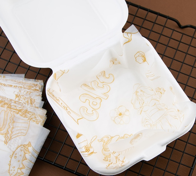 Бумага для бенто-торта ("Париж", 100 шт.), 18*18см