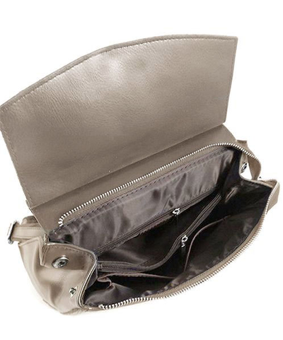 (АРТИКУЛ: 9038/51) ЖЕНСКИЙ РЮКЗАК СРЕДНЕГО РАЗМЕРА, НАТУРАЛЬНАЯ КОЖА ПОД КРОКОДИЛА, БЕЖЕВЫЙ "КОФЕ С МОЛОКОМ"