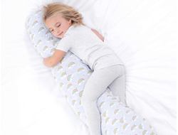Длинная подушка обнимашка для детей I 160 х 30 см внутри шарики с наволочкой хлопок