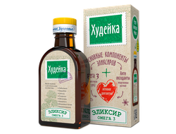 "Худейка" масло льняное пищевое нерафинированное с растительными экстрактами, 200 мл