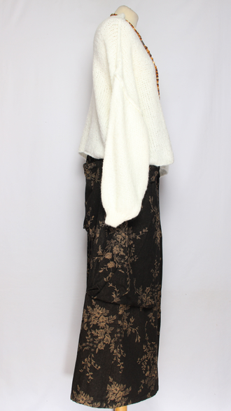 ДЖЕМПЕР КОРОТКИЙ "КИМОНО ШОВ СТОЙКА" широкий рукав морская волна, оранжевый, мокко, белый, бирюзовый до р.52