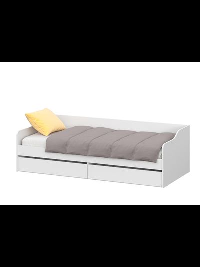 КР 2 кровать Белый текстурный