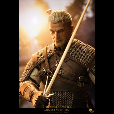 Геральт из Ривии (Ведьмак, The Witcher) - Коллекционная ФИГУРКА 1/6 scale The White Wolf - Armored Version (mttoys006) - Master Team