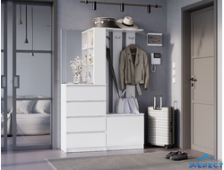 ПРИХОЖАЯ СИМПЛ ПР-04 (белый) 1203*1806*376