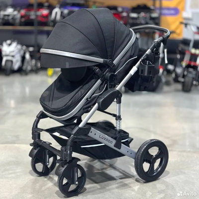 Детская коляска 3 в 1 Luxmom 558 Черный