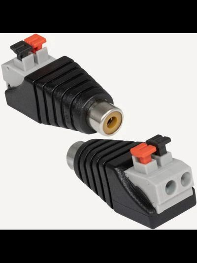 Разъем штекер RCA с быстрозажимной колодкой (мама)