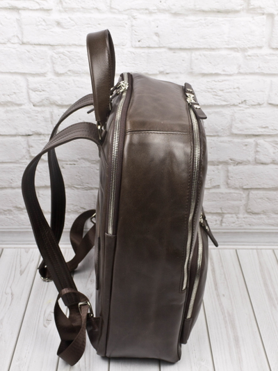 Женский кожаный рюкзак Vicenza Premium brown (арт. 
3105-52)