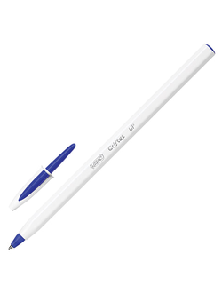 Ручка шариковая BIC "Cristal UP", СИНЯЯ, корпус белый, узел 1,2 мм, линия письма 0,35 мм, 949879, 20 штук в упаковке