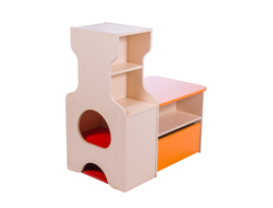 Стеллаж для игрушек и пособий «ПЕЧКА»