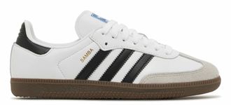 Adidas Samba Vegan White Black (Экокожа)