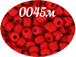 Бисер Zlatka 8/0 10гр цвет № 0045М красный