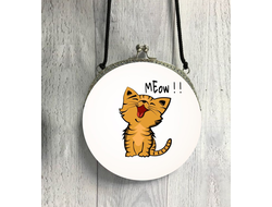 Сумка круглая Котики №9