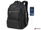 Рюкзак BRAUBERG FUNCTIONAL с отделением для ноутбука, 2 отделения, USB-порт, «Secure», 46×30×18 см. 270751