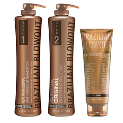 Набор для выпрямления волос Brzlian Blowout 1000/1000/240 мл.