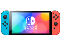 Nintendo Switch OLED 64GB неоновый синий/неоновый красный