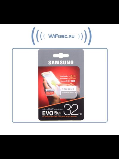 Карта памяти Samsung EVO Plus microSD UHS-I 32 ГБ (80/20)