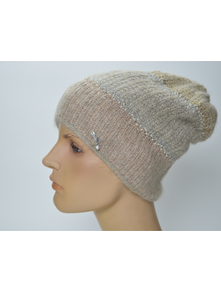 Vizio Италия 1306 шапка бежевого цвета купить