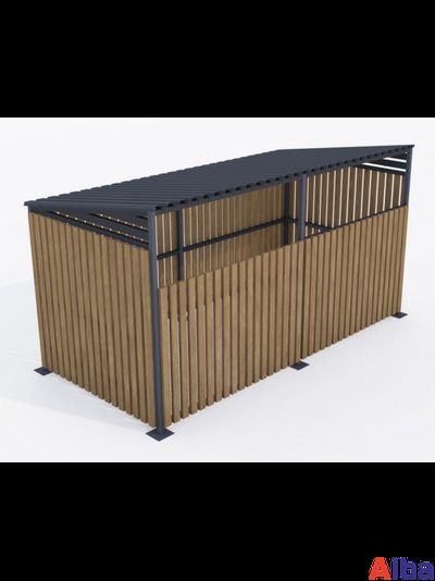 Площадка с крышей и ограждением