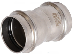 Муфта ROMMER равнопроходная ВПр 35 из нержавеющей стали прессовой